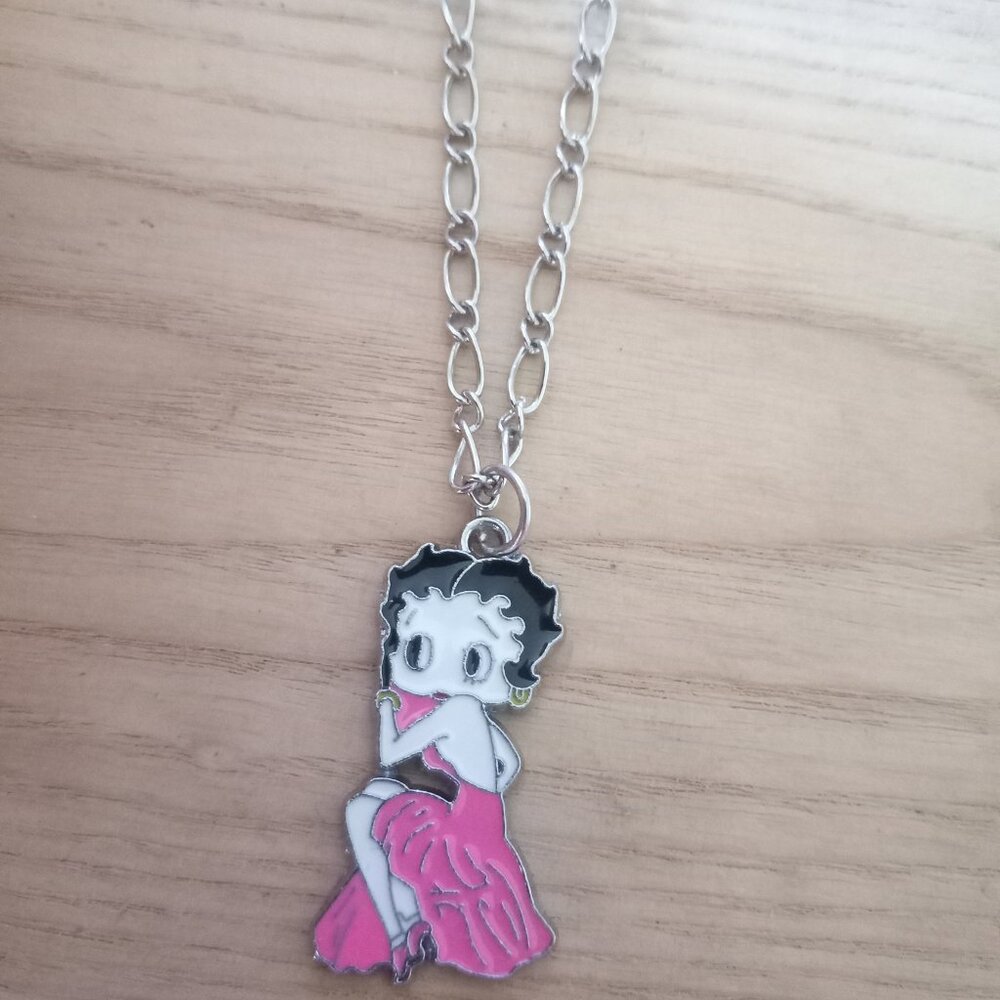 Betty Boop Necklace Gift Character Jewelry
